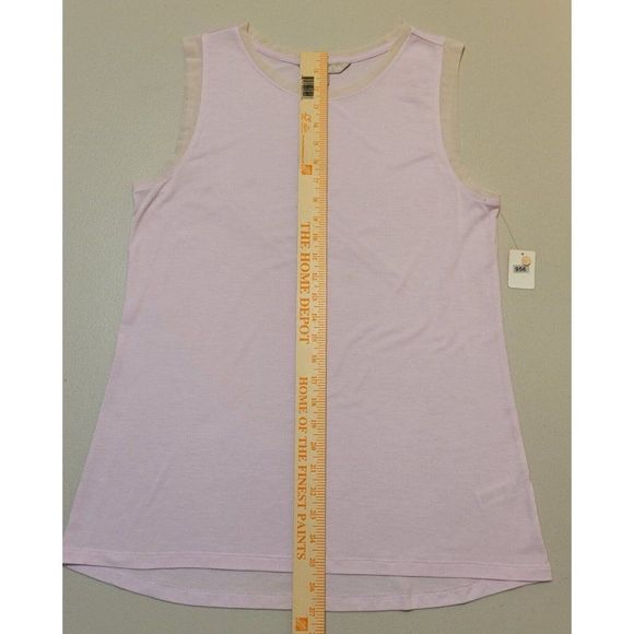 ATHLETA WOMEN'S BLUSH PINK T-SHIRT TOP TANK SIZE L #956 - Picture 5 of 9